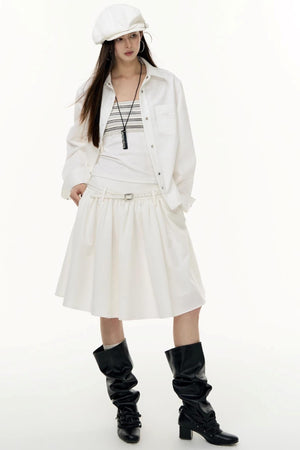 Autumn Pleated Skirt