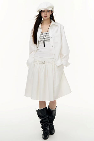 Autumn Pleated Skirt