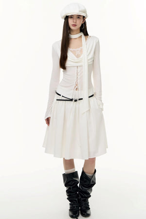 Autumn Pleated Skirt
