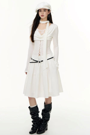 Autumn Pleated Skirt