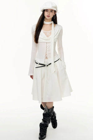 Autumn Pleated Skirt