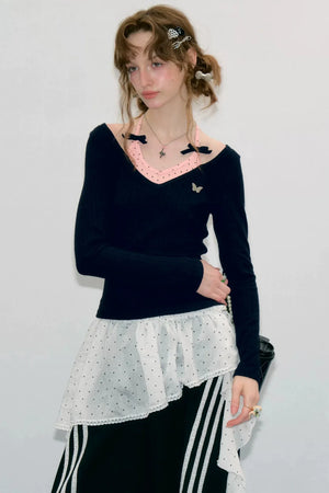 Autumn Polka Dot Halter Top