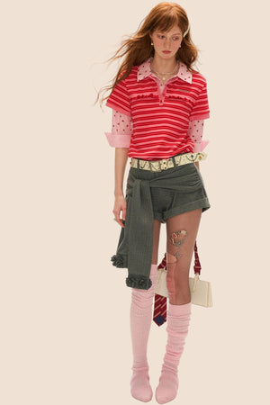 Autumn Polo Collar Top