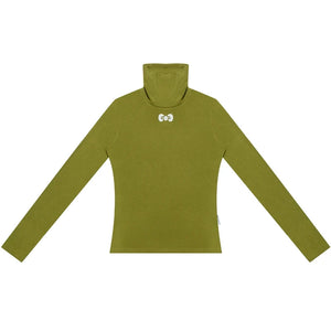 Autumn Retro High Neck Knitted Top