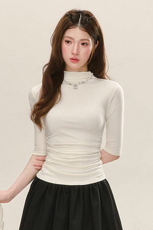 Autumn Ruched Knit Top