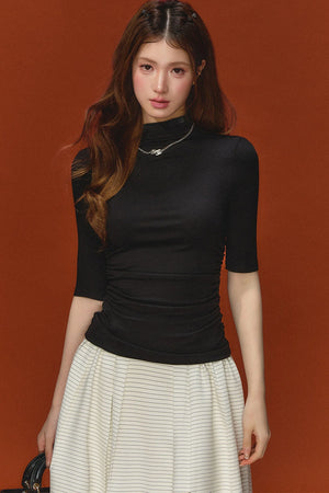 Autumn Ruched Knit Top