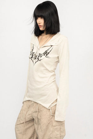 Autumn V-neck Top