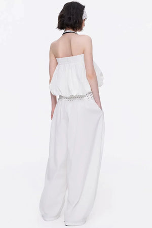 Backless Floral Tube Top Set-Up
