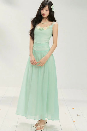 Backless Mesh Summer Dress