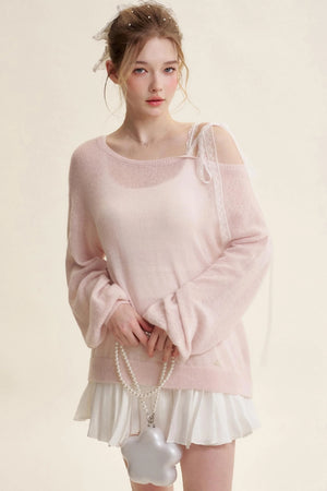 Balletcore Pleated Bow Skirt