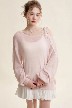 Balletcore Pleated Bow Skirt