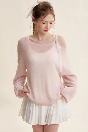 Balletcore Pleated Bow Skirt