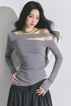 Barbaric Lace Off-the-Shoulder Top