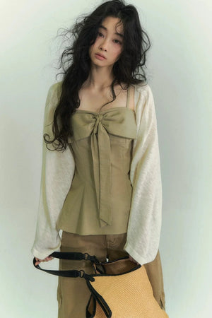 Batwing Bamboo Cardigan Set-Up