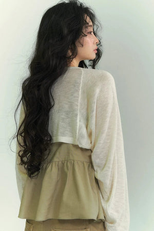 Batwing Bamboo Cardigan Set-Up