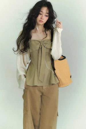 Batwing Bamboo Cardigan Set-Up