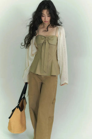 Batwing Bamboo Cardigan Set-Up