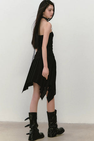 Beaded Pleated Acetate Bustier and Skirt Set-Up