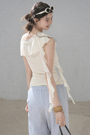 Before the Sunset Lace Off-Shoulder Top