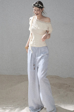 Before the Sunset Lace Off-Shoulder Top