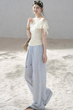 Before the Sunset Lace Off-Shoulder Top