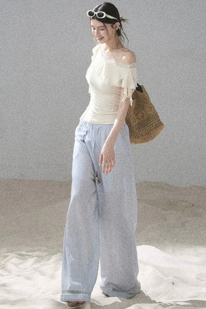 Before the Sunset Lace Off-Shoulder Top