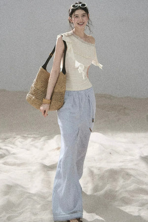 Before the Sunset Lace Off-Shoulder Top