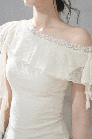 Before the Sunset Lace Off-Shoulder Top