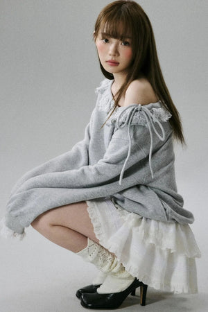 Beige Lace Skirt