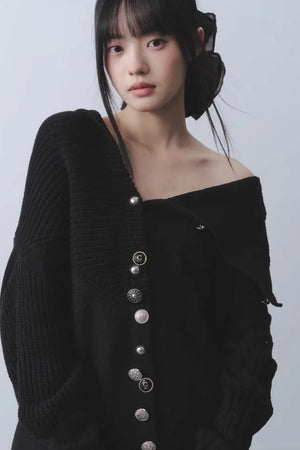 Berlin Night Off-Shoulder Cardigan