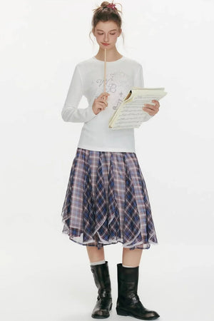 Berry Waltz Printed Thin T-Shirt