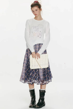 Berry Waltz Printed Thin T-Shirt