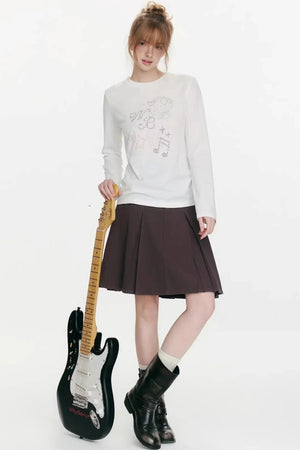 Berry Waltz Printed Thin T-Shirt