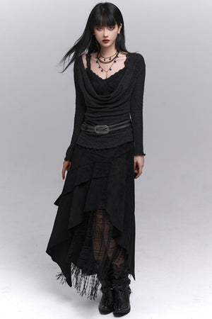 Black A-Line Skirt