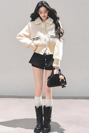 Black Autumn A-Line Shorts