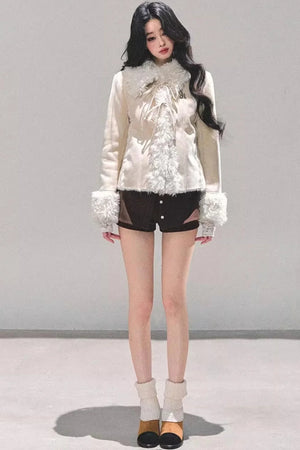 Black Autumn A-Line Shorts