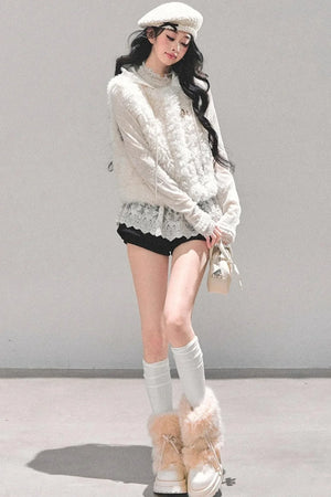Black Autumn A-Line Shorts