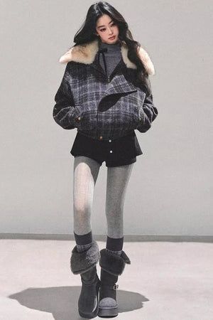 Black Autumn A-Line Shorts
