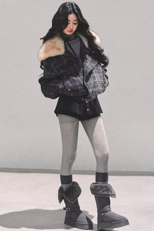 Black Autumn A-Line Shorts