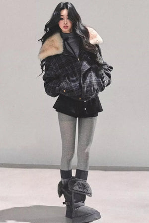 Black Autumn A-Line Shorts