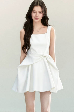 Black Bow Suspender Dress