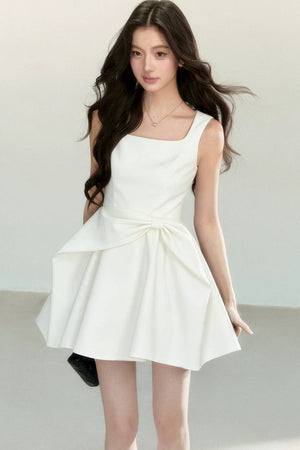 Black Bow Suspender Dress