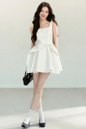Black Bow Suspender Dress