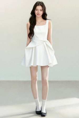 Black Bow Suspender Dress