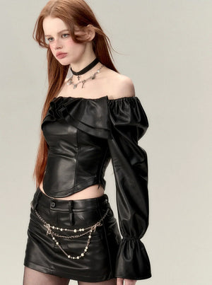 Black Design Versatile Leather Set-up