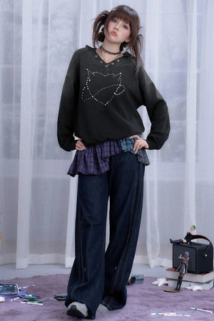 Black Diamond Hooded Sweatshirt Set-Up