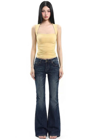Black Slim-Fit Sports Top