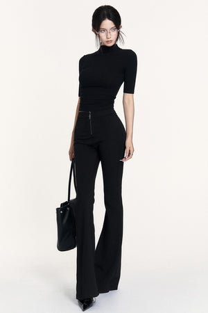 Black Spice Girl Flared Pants
