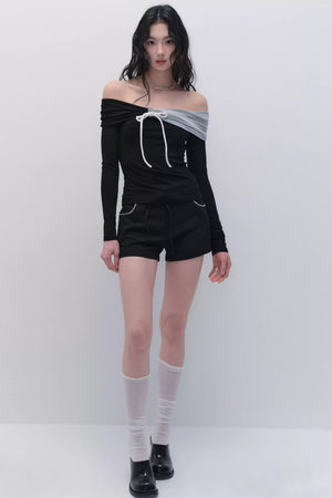Black & White Slim Top