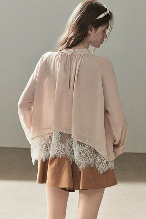 Blooming Cherry Blossom Lace Blouse